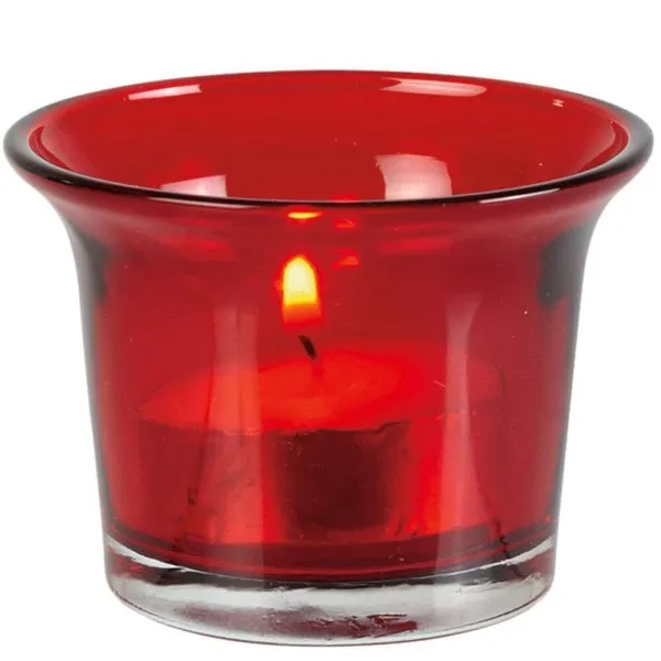 Tealight_Candle_Holder_Set_Of_6,Glass_Votive_Candle_Holders,Clear_Tea_Light_Holders_Bulk_For_Wedding_Holiday_Birthday_Party_Dinner_&_Home_Decor_(6,_Red)