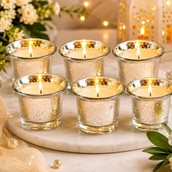 Manraj_Christmas_Candles_Holders_Tealight_Candle_Holder_Set_Of_6,Glass_Votive_Candle_Holders,Clear_Tea_Light_Holders_Bulk_For_Wedding_Holiday_Birthday_Party_Dinner_&_Home_Decor_(6,_Silver)
