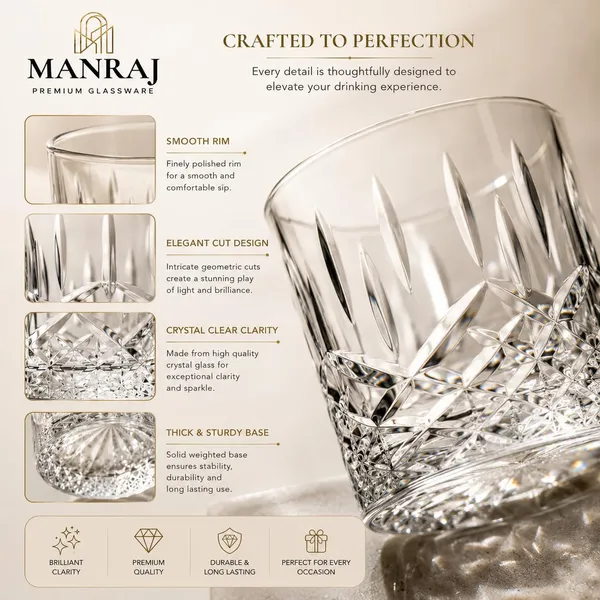 Manraj_Premium_Quality_Water/Juice_Glass_Set_Of_6_265Ml,_Prism_Elite_-_Drinking_Juice_Glasses_For_Cold_Drink,_Mojito,_Everyday_Use