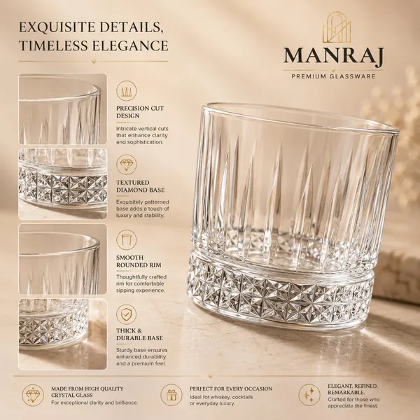 Manraj_Premium_Quality_Water/Juice_Glass_Set_Of_6_265Ml,_Royale_Clear_-_Drinking_Juice_Glasses_For_Cold_Drink,_Mojito,_Everyday_Use