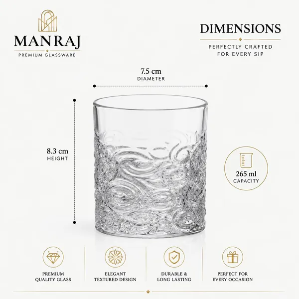 Manraj_Premium_Quality_Water/Juice_Glass_Set_Of_6_265Ml,_Eterna_-_Drinking_Juice_Glasses_For_Cold_Drink,_Mojito,_Cocktail,_Everyday_Use