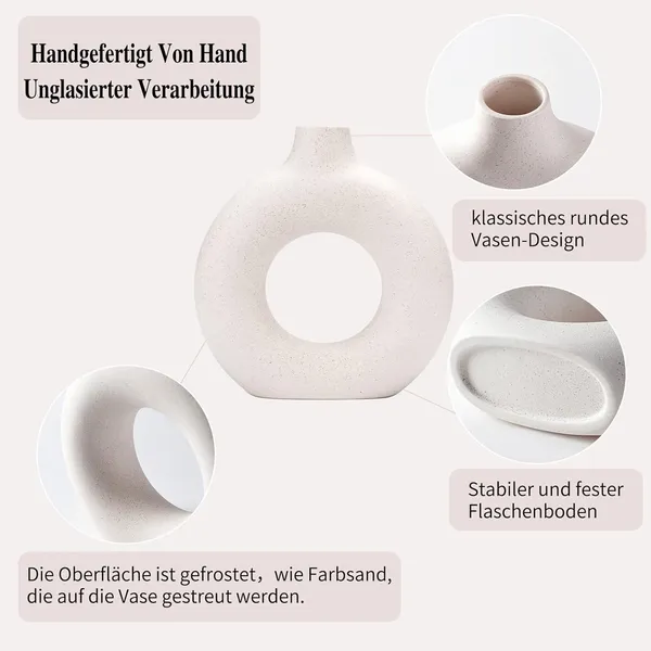 Manraj_White_Donut_Vase_Hollow_Ceramic_Vase_For_Flowers_Handmade_Minimalist_Boho_Ins_Style_Modern_Home_Decor_For_Wedding_Dinner_Table_Party_Living_Room_Office_Bedroom_(Small)
