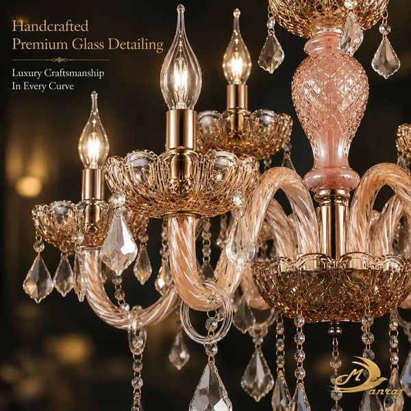 Manraj_5-Light_Crystal_Glass_Chandelier,_48_Cm_Width,_150_Cm_Adjustable_Height,_Modern_Italian_Design_(Clear,_5_Lights)
