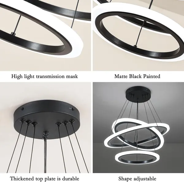 Modern_Led_Chandelier,_Acrylic_3-Ring_Design,_Ring_Flush_Mount_Chandelier_With_Adjustable_Hanging_Cord_Pendant_Light_Fixture,_For_Dining_Living_Room_Bedroom_(_Black_)