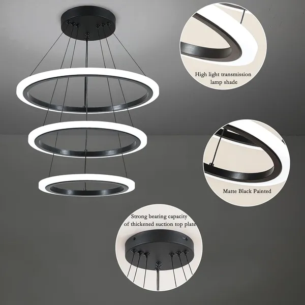 Modern_Led_Chandelier,_Acrylic_3-Ring_Design,_Ring_Flush_Mount_Chandelier_With_Adjustable_Hanging_Cord_Pendant_Light_Fixture,_For_Dining_Living_Room_Bedroom_(_Black_)