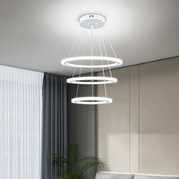 Modern_Led_Chandelier,_Acrylic_3-Ring_Design,_Ring_Flush_Mount_Chandelier_With_Adjustable_Hanging_Cord_Pendant_Light_Fixture,_For_Dining_Living_Room_Bedroom_(White)