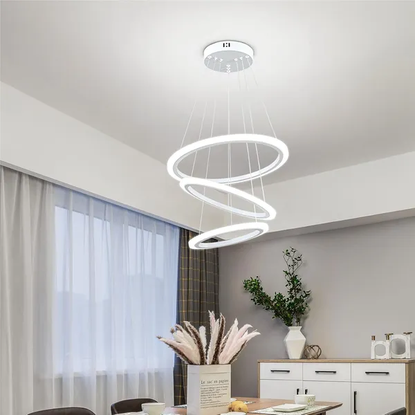 Modern_Led_Chandelier,_Acrylic_3-Ring_Design,_Ring_Flush_Mount_Chandelier_With_Adjustable_Hanging_Cord_Pendant_Light_Fixture,_For_Dining_Living_Room_Bedroom_(White)
