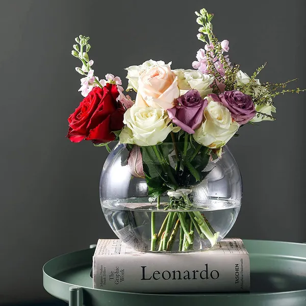 Manraj_Terrarium_Glass_Bubble_Bowl,_Rose_Bowl_-_Glass_Round_Vase,_Events,_Decorating,_Home_Decor,_Or_Office_Decor_(Pack_Of_2)