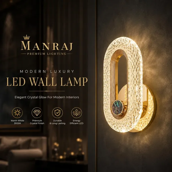 Manraj_Crystal_Led_Wall_Lamp_|_Modern_Luxury_Gold_Finish_Wall_Light_|_Diamond-Cut_Acrylic_Led_Sconce_For_Bedroom,_Living_Room,_Hallway,_Hotel_&_Home_Décor