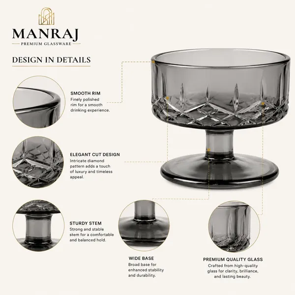Manraj_Round_Shape_Set_Of_6_For_Ice_Cream_Cup_(180Ml_Each)_-_Dessert_Bowls_For_Sweets_&_Pudding_Suitable_For_Serving_Bowl,_Ice_Cream_Bowl,_Dessert_Bowl_(Black)
