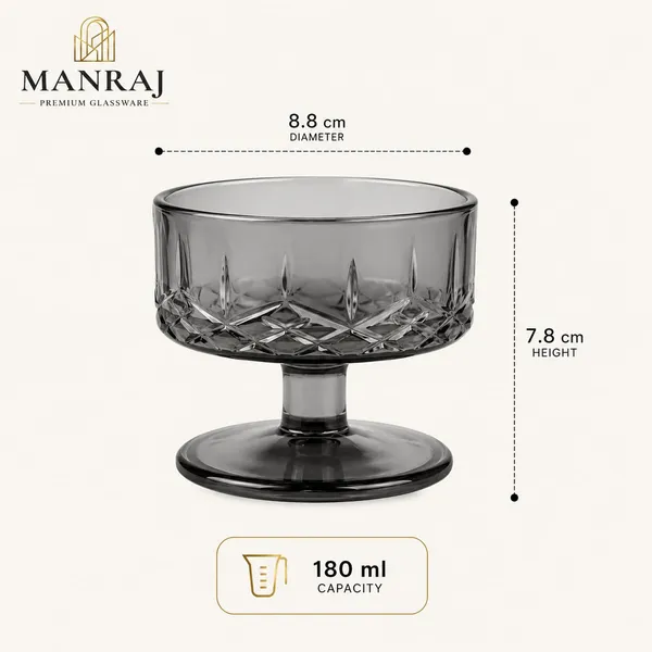 Manraj_Round_Shape_Set_Of_6_For_Ice_Cream_Cup_(180Ml_Each)_-_Dessert_Bowls_For_Sweets_&_Pudding_Suitable_For_Serving_Bowl,_Ice_Cream_Bowl,_Dessert_Bowl_(Black)