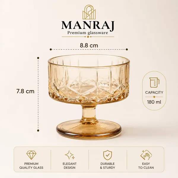 Manraj_Round_Shape_Set_Of_6_For_Ice_Cream_Cup_(180Ml_Each)_-_Dessert_Bowls_For_Sweets_&_Pudding_Suitable_For_Ice_Cream_Bowl,_Dessert_Bowl,_Serving_Bowl(Gold)
