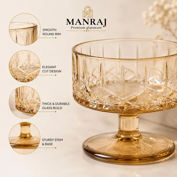 Manraj_Round_Shape_Set_Of_6_For_Ice_Cream_Cup_(180Ml_Each)_-_Dessert_Bowls_For_Sweets_&_Pudding_Suitable_For_Ice_Cream_Bowl,_Dessert_Bowl,_Serving_Bowl(Gold)