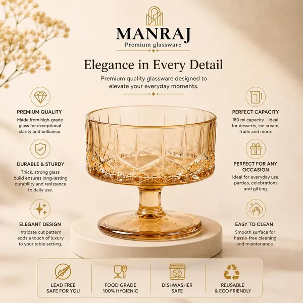 Manraj_Round_Shape_Set_Of_6_For_Ice_Cream_Cup_(180Ml_Each)_-_Dessert_Bowls_For_Sweets_&_Pudding_Suitable_For_Ice_Cream_Bowl,_Dessert_Bowl,_Serving_Bowl(Gold)