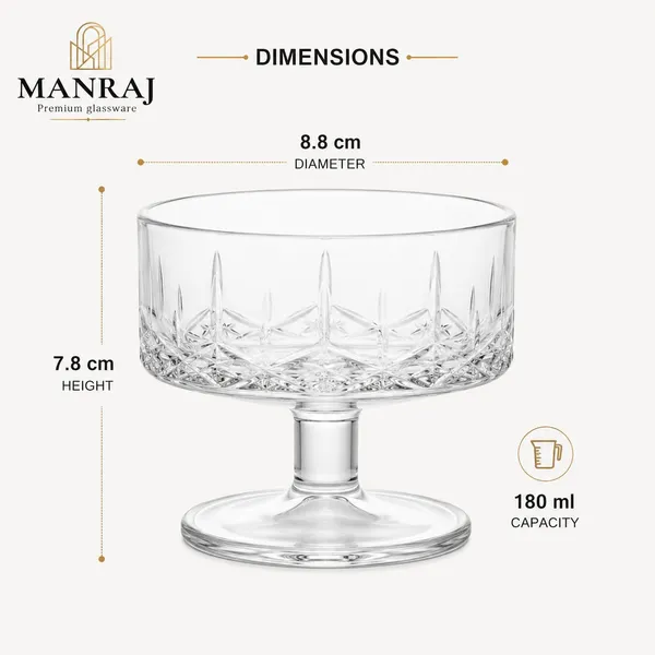 Manraj_Round_Shape_Set_Of_6_For_Ice_Cream_Cup_(180Ml_Each)_-_Dessert_Bowls_For_Sweets_&_Pudding_Suitable_For_Ice_Serving_Bowl,_Cream_Bowl,_Dessert_Bowl_(Clear)