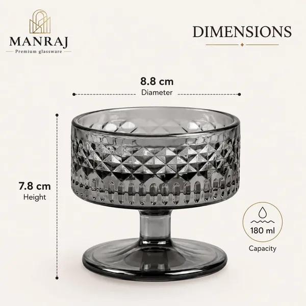 Manraj_Round_Shape_Set_Of_6_For_Ice_Cream_Cup_(180Ml_Each)_-_Dessert_Bowls_For_Sweets_&_Pudding_Suitable_For_Ice_Cream_Bowl,_Serving_Bowl,_Dessert_Bowl_(Black)