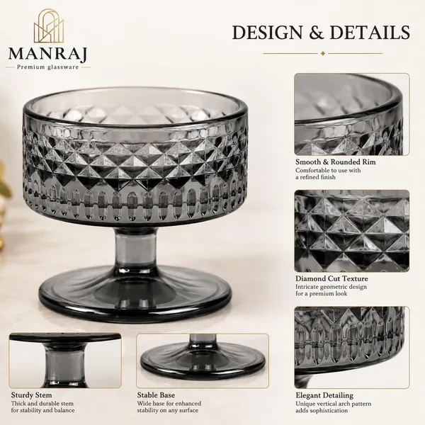 Manraj_Round_Shape_Set_Of_6_For_Ice_Cream_Cup_(180Ml_Each)_-_Dessert_Bowls_For_Sweets_&_Pudding_Suitable_For_Ice_Cream_Bowl,_Serving_Bowl,_Dessert_Bowl_(Black)