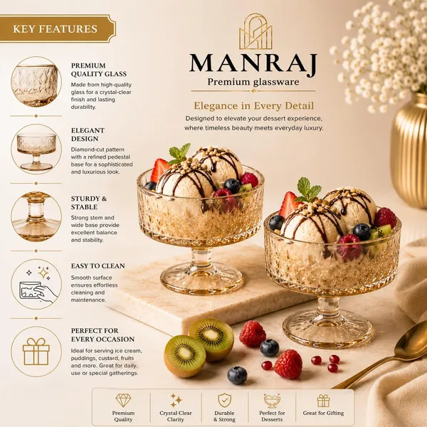 Manraj_Round_Shape_Set_Of_6_For_Ice_Cream_Cup_(180Ml_Each)_-_Dessert_Bowls_For_Sweets_&_Pudding_Suitable_For_Ice_Cream_Bowl,_Serving_Bowl,_Dessert_Bowl_(Gold)