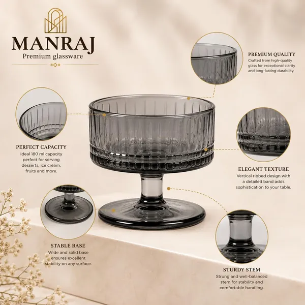 Manraj_Round_Shape_Set_Of_6_For_Ice_Cream_Cup_(180Ml_Each)_Dessert_Bowls_For_Sweets_And_Pudding_Suitable_For_Ice_Cream_Bowl,_Serving_Bowl,_Dessert_Bowl_(Black)