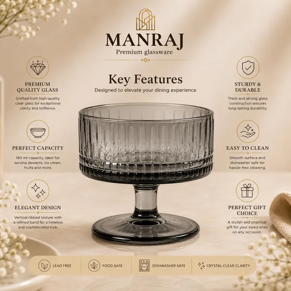 Manraj_Round_Shape_Set_Of_6_For_Ice_Cream_Cup_(180Ml_Each)_Dessert_Bowls_For_Sweets_And_Pudding_Suitable_For_Ice_Cream_Bowl,_Serving_Bowl,_Dessert_Bowl_(Black)