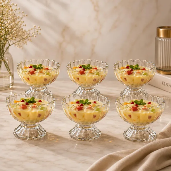 Manraj_Flower_Shape_Set_Of_6_For_Ice_Cream_Cup_(140Ml_Each)_-_Dessert_Bowls_For_Sweets_&_Pudding_Suitable_For_Ice_Cream_Bowl,_Serving_Bowl,_Dessert_Bowl_(Clear)
