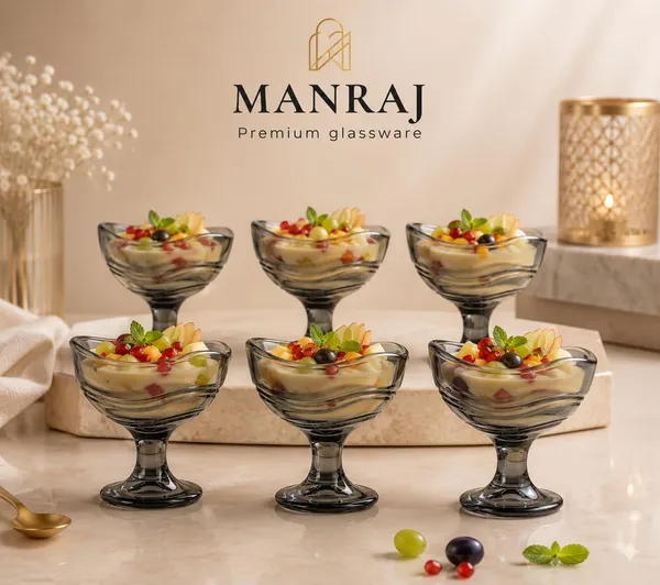 Manraj_Wave_Design_Set_Of_6_For_Ice_Cream_Cup_(170Ml_Each)_-_Dessert_Bowls_For_Sweets_&_Pudding_Suitable_For_Ice_Cream_Bowl,_Serving_Bowl,_Dessert_Bowl_(Black)