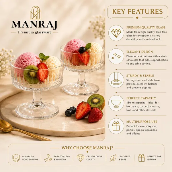 Manraj_Round_Shape_Set_Of_6_For_Ice_Cream_Cup_(180Ml_Each)_-_Dessert_Bowls_For_Sweets,_Pudding_Suitable_For_Ice_Cream_Bowl,_Serving_Bowl,_Dessert_Bowl_(Clear)
