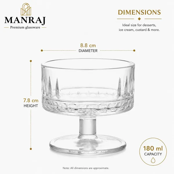 Manraj_Round_Shape_Set_Of_6_For_Ice_Cream_Cup_(180Ml_Each)_-_Dessert_Bowls_For_Sweets,_Pudding_Suitable_For_Ice_Cream_Bowl,_Serving_Bowl,_Dessert_Bowl_(Clear)