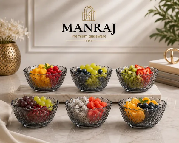 Manraj_Flower_Shape_Set_Of_6_For_Dessert,_Dips,_Nuts_And_Snacks_Bowls_(170Ml_Each)_For_Mixing,_Storing_Suitable_For_Serving_Desserts,_Fruits,_Dry_Fruits,_Lentils_And_Snacks_(Black)