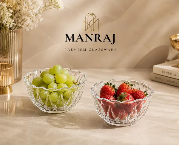 Manraj_Flower_Shape_Set_Of_6_For_Dessert,_Dips,_Nuts_And_Snacks_Bowls_(170Ml_Each)_For_Mixing,_Storing_Suitable_For_Serving_Desserts,_Fruits,_Dry_Fruits,_Lentils_And_Snacks_(Clear)