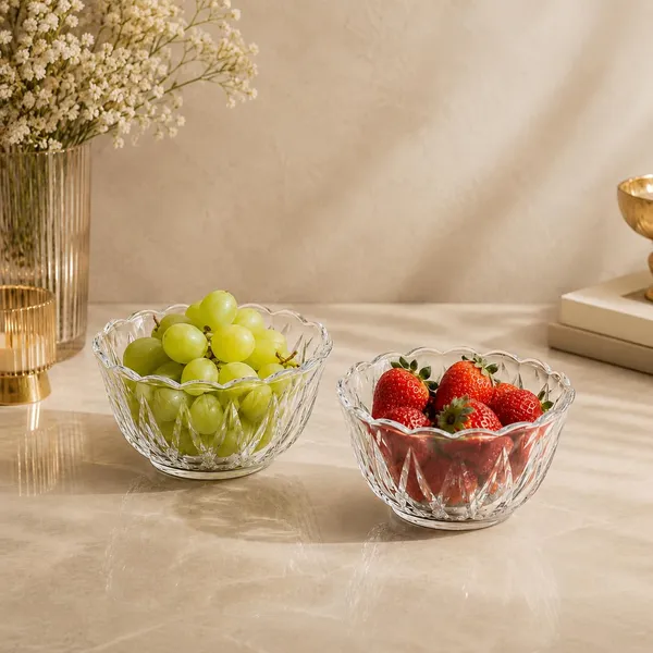 Manraj_Flower_Shape_Set_Of_6_For_Dessert,_Dips,_Nuts_And_Snacks_Bowls_(170Ml_Each)_For_Mixing,_Storing_Suitable_For_Serving_Desserts,_Fruits,_Dry_Fruits,_Lentils_And_Snacks_(Clear)