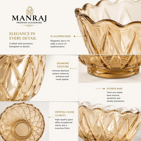 Manraj_Flower_Shape_Set_Of_6_For_Dessert,_Dips,_Nuts_And_Snacks_Bowls_(170Ml_Each)_For_Mixing,_Storing_Suitable_For_Serving_Desserts,_Fruits,_Dry_Fruits,_Lentils_And_Snacks_(Gold)