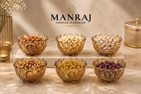 Manraj_Flower_Shape_Set_Of_6_For_Dessert,_Dips,_Nuts_And_Snacks_Bowls_(170Ml_Each)_For_Mixing,_Storing_Suitable_For_Serving_Desserts,_Fruits,_Dry_Fruits,_Lentils_And_Snacks_(Gold)