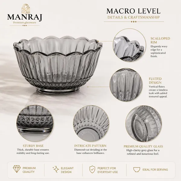Manraj_Flower_Shape_Set_Of_6_For_Dessert,_Dips,_Nuts_&_Snacks_Bowls_(170Ml_Each)_For_Mixing,_Storing_Suitable_For_Serving_Desserts,_Dry_Fruits,_Fruits,_Lentils_And_Snacks_(Black)