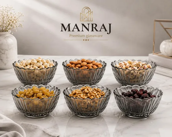 Manraj_Flower_Shape_Set_Of_6_For_Dessert,_Dips,_Nuts_&_Snacks_Bowls_(170Ml_Each)_For_Mixing,_Storing_Suitable_For_Serving_Desserts,_Dry_Fruits,_Fruits,_Lentils_And_Snacks_(Black)