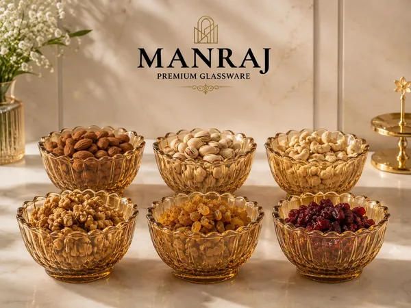 Manraj_Flower_Shape_Set_Of_6_For_Dessert,_Nuts,_Dips_&_Snacks_Bowls_(170Ml_Each)_For_Mixing,_Storing_Suitable_For_Serving_Desserts,_Fruits,_Dry_Fruits,_Lentils_And_Snacks_(Gold)