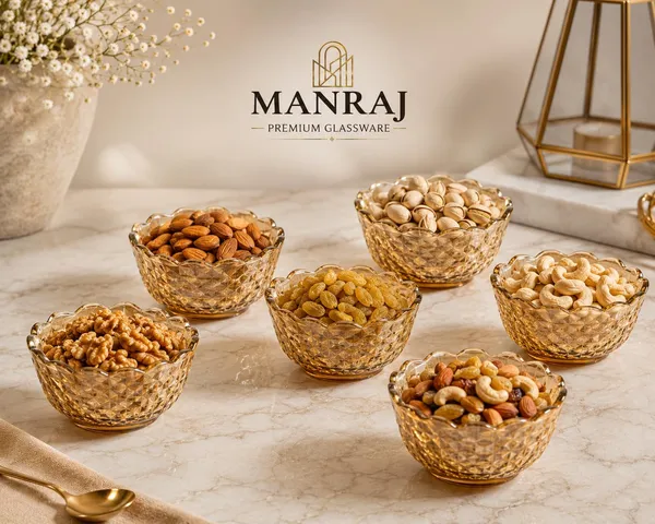 Manraj_Flower_Shape_Set_Of_6_For_Dessert,_Dips,_Nuts,_Snacks_Bowls_(170Ml_Each)_For_Mixing,_Storing_Suitable_For_Serving_Desserts,_Fruits,_Dry_Fruits,_Lentils_And_Snacks_(Gold)