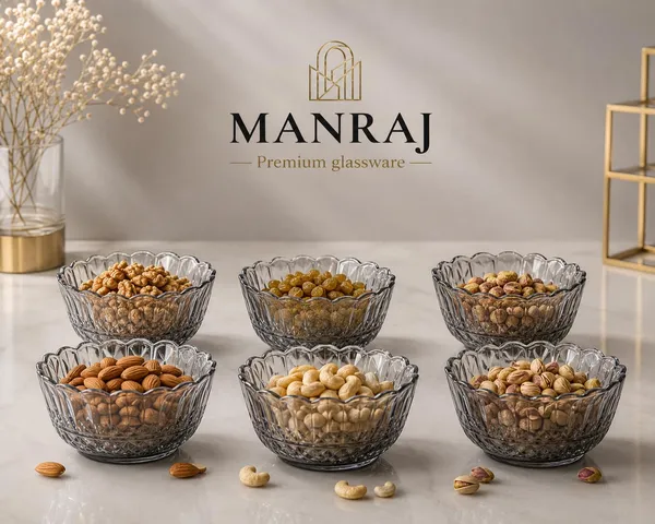 Manraj_Flower_Shape_Set_Of_6_For_Dessert,_Dips,_Nuts,_Snacks_Bowls_(170Ml_Each)_For_Mixing,_Storing_Suitable_For_Serving_Desserts,_Fruits,_Dry_Fruits,_Lentils_And_Snacks_(Black)