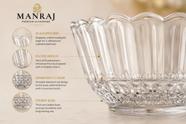Manraj_Flower_Shape_Set_Of_6_For_Dessert,_Dips,_Nuts_&_Snacks_Bowls_(170Ml_Each)_For_Mixing,_Storing_Suitable_For_Serving_Desserts,_Fruits,_Dry_Fruits,_Lentils_&_Snacks_(Clear)