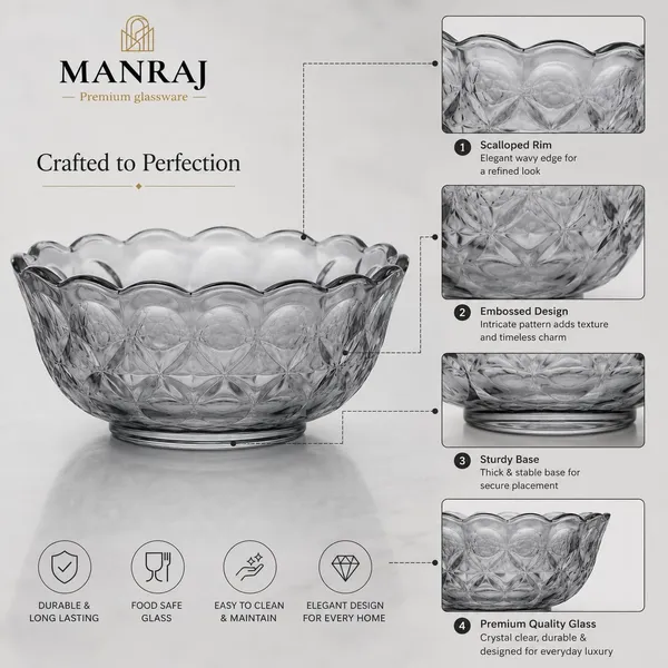 Manraj_Flower_Shape_Set_Of_6_For_Dessert,_Dips,_Nuts_&_Snacks_Bowls_(170Ml_Each)_For_Mixing,_Storing_Suitable_For_Serving_Desserts,_Fruits,_Dry_Fruits,_Lentils_And_Snacks_(Black)