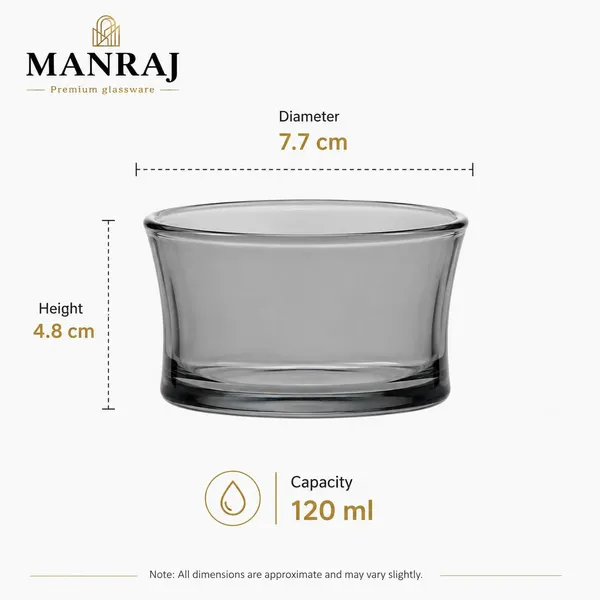 Manraj_Round_Shape_Set_Of_6_For_Dessert,_Dips,_Nuts_&_Snacks_Bowls_(120Ml_Each)_For_Mixing,_Storing_Suitable_For_Serving_Desserts,_Fruits,_Dry_Fruits,_Lentils_And_Snacks_(Black)