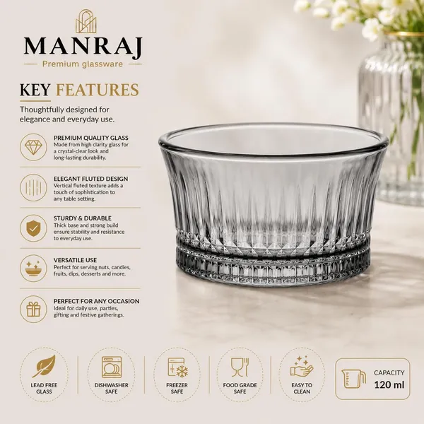 Manraj_Round_Shape_Set_Of_6_For_Dessert,_Dips,_Nuts,_Snacks_Bowls_(120Ml_Each)_For_Mixing,_Storing_Suitable_For_Serving_Desserts,_Fruits,_Dry_Fruits,_Lentils_&_Snacks_(Black)