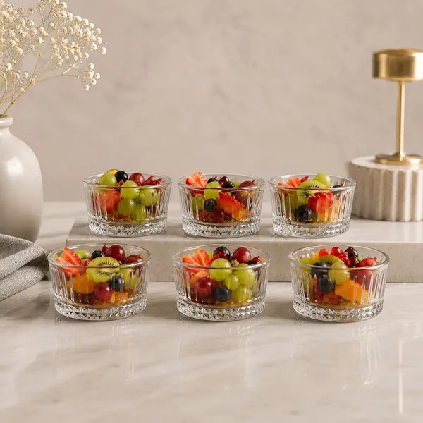 Manraj_Round_Shape_Set_Of_6_For_Dessert,_Dips,_Nuts_&_Snacks_Bowls_(120Ml_Each)_For_Mixing,_Storing_Suitable_For_Serving_Desserts,_Fruits,_Dry_Fruits,_Lentils_And_Snacks_(Clear)
