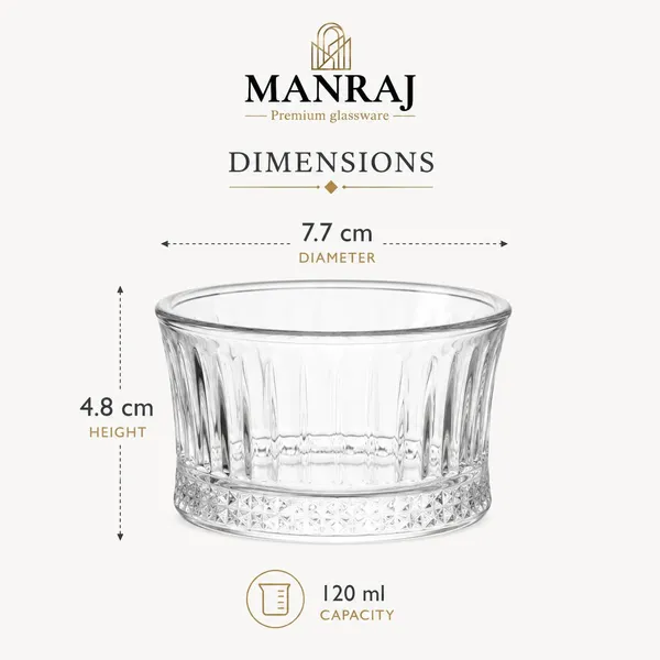 Manraj_Round_Shape_Set_Of_6_For_Dessert,_Dips,_Nuts_&_Snacks_Bowls_(120Ml_Each)_For_Mixing,_Storing_Suitable_For_Serving_Desserts,_Fruits,_Dry_Fruits,_Lentils_And_Snacks_(Clear)