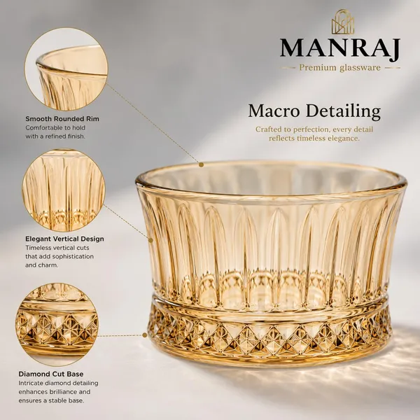 Manraj_Round_Shape_Set_Of_6_For_Dessert,_Dips,_Nuts,_Snacks_Bowls_(120Ml_Each)_For_Mixing,_Storing_Suitable_For_Serving_Desserts,_Fruits,_Dry_Fruits,_Lentils_And_Snacks_(Gold)