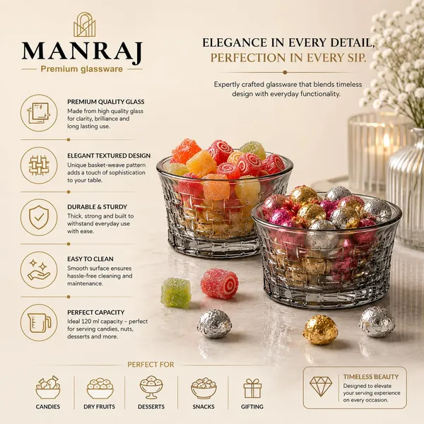 Manraj_Round_Shape_Set_Of_6_For_Dessert,_Dips,_Nuts,_Snacks_Bowls_(120Ml_Each)_For_Mixing,_Storing_Suitable_For_Serving_Desserts,_Fruits,_Dry_Fruits,_Lentils_And_Snacks_(Black)