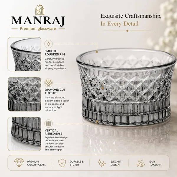 Manraj_Round_Shape_Set_Of_6_For_Dessert,_Dips,_Nuts_&_Snacks_Bowls_(120Ml_Each)_For_Mixing,_Storing_Suitable_For_Serving_Desserts,_Fruits,_Dry_Fruits,_Lentils,_Snacks_(Black)