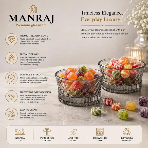 Manraj_Round_Shape_Set_Of_6_For_Dessert,_Dips,_Nuts_&_Snacks_Bowls_(120Ml_Each)_For_Mixing,_Storing_Suitable_For_Serving_Desserts,_Fruits,_Dry_Fruits,_Lentils,_Snacks_(Black)