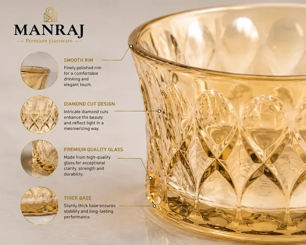 Manraj_Round_Shape_Set_Of_6_For_Dessert,_Dips,_Nuts_And_Snacks_Bowls_(120Ml_Each)_For_Mixing,_Storing_Suitable_For_Serving_Desserts,_Fruits,_Dry_Fruits,_Lentils_And_Snacks_(Gold)