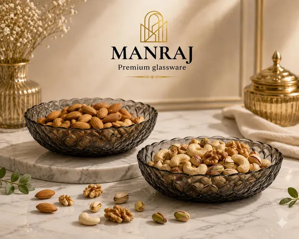 Manraj_Round_Diamond_Edge_Black_Glass_Tray_Plate_-_340Ml_For_Serving_Dry_Fruits,_Snacks_Serving_Tray_Perfect_For_Homes,_Restaurants,_Cafés,_Hotels,_Parties,_Festivals,_Weddings